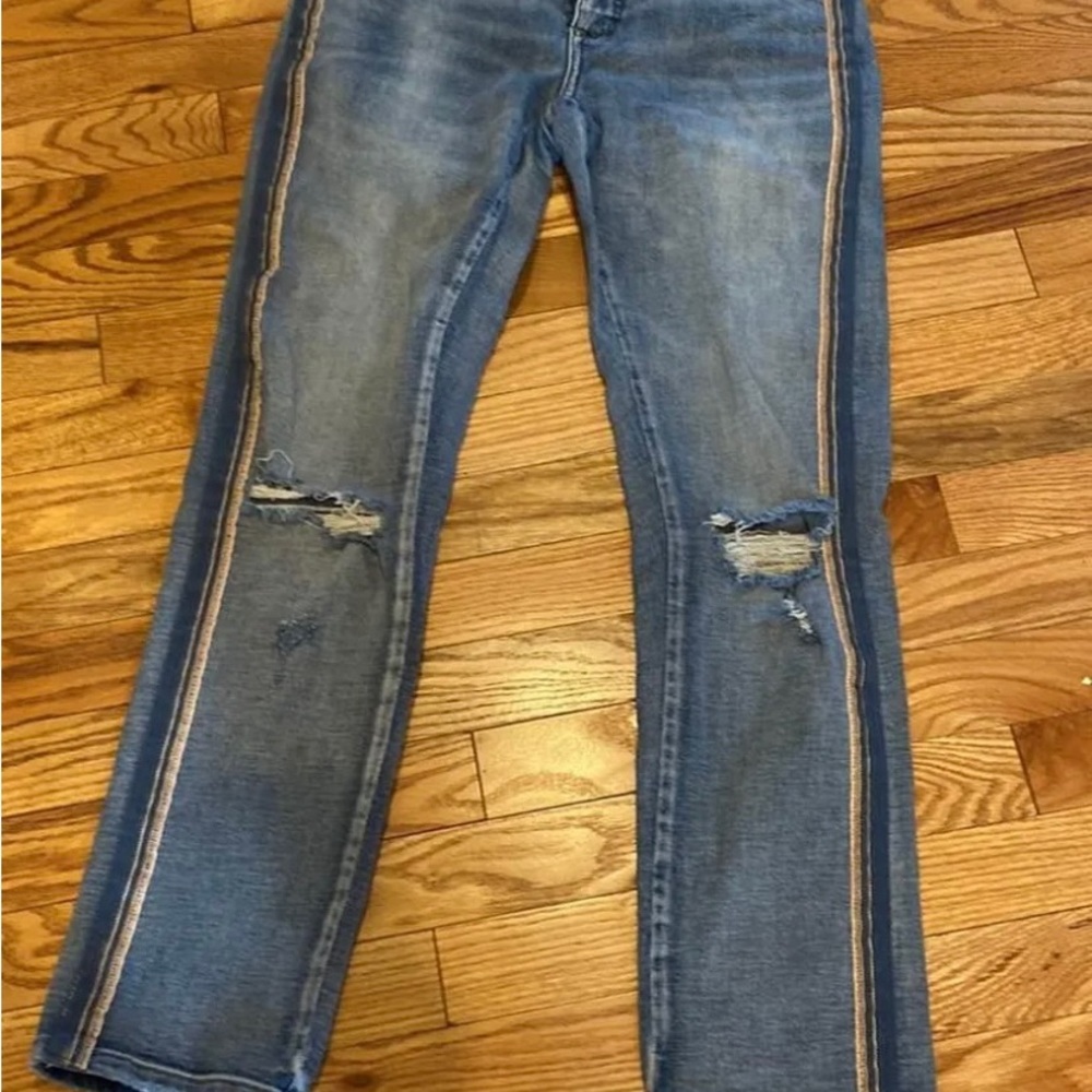 Pilero And The Letterpress Anthropologie Jeans Slim Boyfriend 26